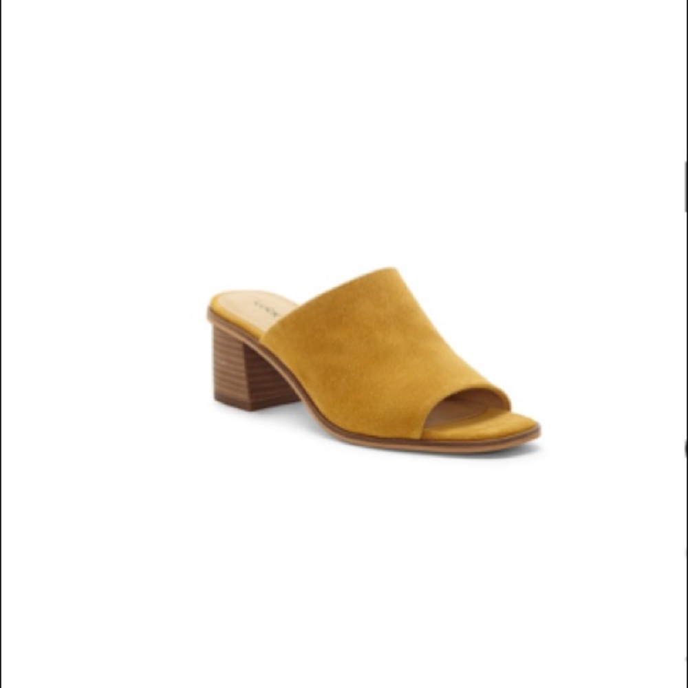 Mustard Mule sandals yellow